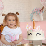 Birthday Candles for Girl - Number 4 Candle for Cake, Unicorn Party Supplies, Birthday Decorations for Cake Topper, Cartoon Theme Party Supplies