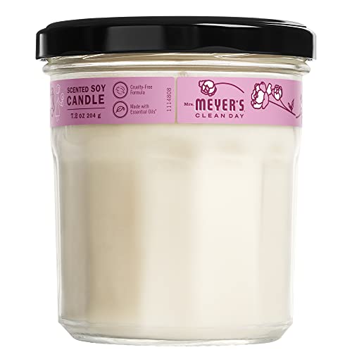 MRS. MEYER'S CLEAN DAY Soy Aromatherapy Candle, Peony, 7.2 oz