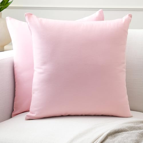 Encasa XO Throw Pillow Covers, Cotton, No Inserts 18"x18"