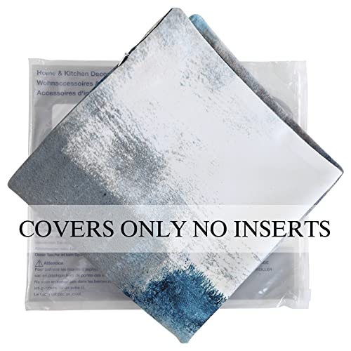 Throw Pillow Covers for Couch, 20x20 Inch, 2 Pack, Grey Blue