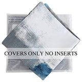Throw Pillow Covers for Couch, 20x20 Inch, 2 Pack, Grey Blue