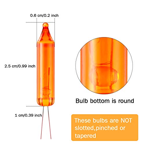 100 Count 2.5V Christmas 50/100/150/200 Count Mini Incandescent Wire String Lights Replacement Bulbs Indoor Outdoor Christmas Lights Decorations for Home Xmas Tree (Red, Yellow, Blue, Green, Orange)
