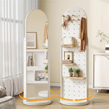 Floor Full-Length Rotating Dressing Mirror for Entryways, Bedroom Closets Mirror