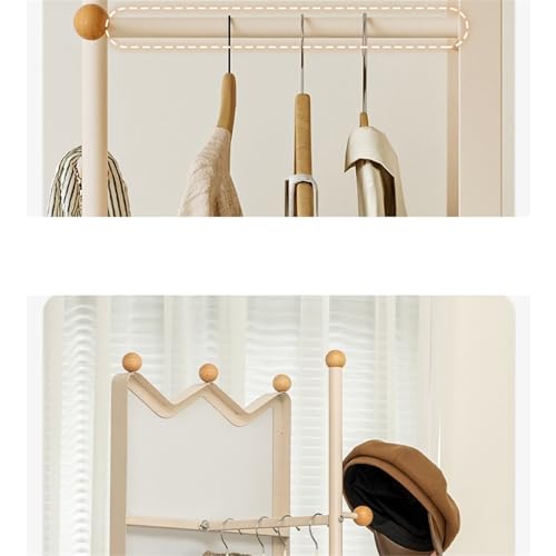 Decorative Rotatable Full-Length Mirror, Floor-Standing, Multi-Functional Dressing Shelf for Home Use for Living Room