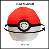 Northwest Ultra Soft Cloud Pillow Plush Cushion, Pokeball Inspired Throw Pillow for Boys and Girls, Anime-Inspired Bedroom, 11" Plush Bedding Accent