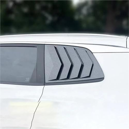Compatible with Chery Tiggo 8 Pro Max Tiggo 8 2021 2022 2023 2024 Exterior Rear Window Triangular Louver Decorative Frame(Carbon Fiber Look)