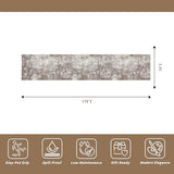 3x15 Ft Long Hallway Runner Rug – Non-Slip Washable Wide Kitchen Runner | Modern Abstract Floor Carpet for Indoor Entryway, Bedroom, Living Room (Brown Beige,3x15)