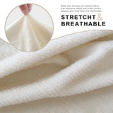 URBANLIFE Stretch Sofa Covers & Loveseat Couch Covers for 3 Cushion Sofa with 2 Cushion Sofa for Living Room Slipcover Set, Cream