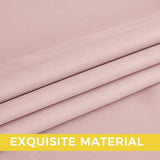 NICETOWN Blush Pink Blackout Curtains 63 Inches Long 2 Panels for Girls Room, Bedroom, Nursery Thermal Insulated Blackout Drapes Solid Grommet Noise Reducing Window Curtains, W40