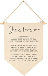 Bible Verse Sign-Scripture Banner Pennant Decor-Baby,Shower Gift-Sunday School Song Decor-Flag Decoration Gift for Baby Boys Girls Kids-Pennant Wall Present for Nursery Infant Room Playroom Bedroom