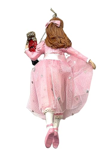 Kurt Adler Pink Clara Resin, Christmas Ornament