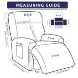 Iauddy Recliner Slipcover-Stretch Soft Slip Reclining Chair Slipcovers 4 -Pieces Furniture Protector for Recliner with Pocket Fitted Sofa Couch Cover Lazy Boy Chair Cover