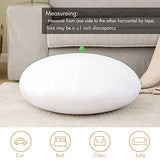 MIULEE 16 Inch Round Throw Pillows Pillow Insert, Floor Pillow Form Stuffer Sham for Decorative Cushion Bed Couch Sofa Wedding