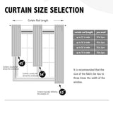 Anytime 100% Blackout Curtain 2 Panels Set,Thermal Insulated Window Drapes for Bedroom,Full Shading Panels (Greyish White,37W x 63L)