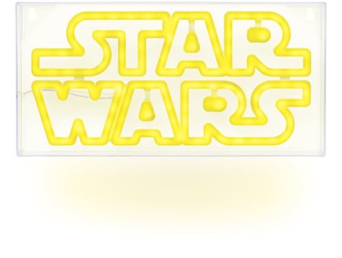 Star Wars LED Neon Light - Officially Licensed Free Standing or Wall Mountable Light Sign - Game Room Accessories & Film Memorabilia Decor - Paladone