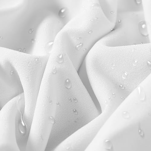 12 PCS Waterproof Stretch Spandex Folding Chair Covers, Dining Room Chair Slipcovers Protector for Wedding, Banquet, Party, Holidays, Celebration and Decoration（White）