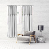 Amazing Drapery Hardware White Swivel Sash Curtain Rods with Nickel Ends, Set of 2 (Hardware Included) - Adjustable Length 21-38 Inches, Easy to Install Metal Rods for Doors, Windows,and Sidelights