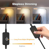 15W Floor Lamp with Touch Control Adjustable Brightness 3500K-7000K 360° Gooseneck LED Floor Lamps Eye-Caring Floor Lamp for Living Room, Bedroom & Office Stepless Dimming Standing Lamp