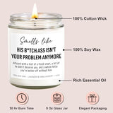 Younift Funny Scented Candles, Divorce Gifts for Women, Divorce Party Decorations - Cheer up, Breakup Gifts for Women, Newly Divorced Woman, Her - Break up, Ex Boyfriend Presents - 9 oz