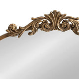 Kate and Laurel Arendahl Traditional Arch Mirror, 19 x 31 , Gold, Baroque Inspired Wall Decor