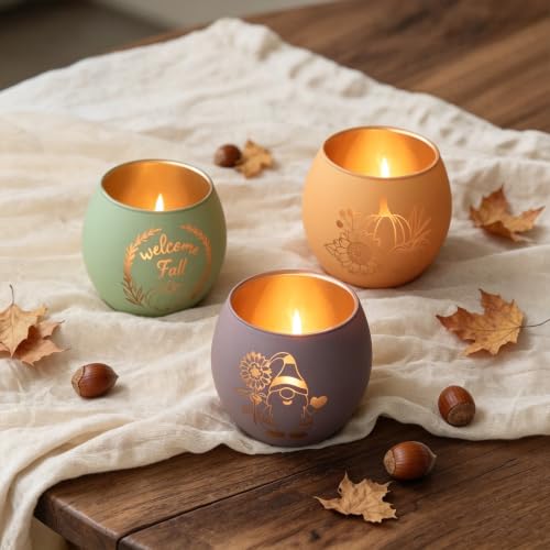 SHMILMH Candle Holders for Fall Table Decor Centerpiece Decorations 12 PCS