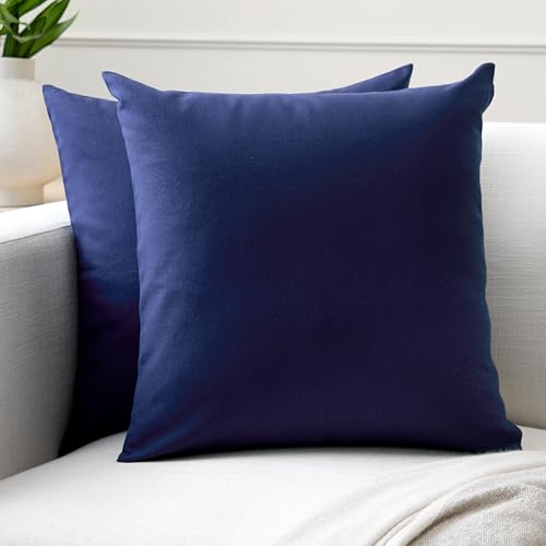 Encasa XO Throw Pillow Covers, Cotton, No Inserts 16"x16"