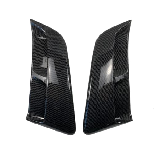2PCS Fit for Ford Mustang 2015-2023 Car Side Vents Rear Outlet Scoop Trim Door Exterior Rear Window Shutter Louver Cover(Glossy Black)
