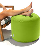 Jaxx Spring Indoor/Outdoor Bean Bag Pouf Ottoman, Lime