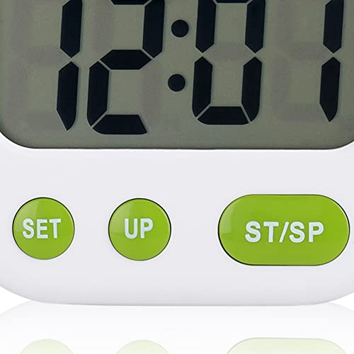 Alarm Clock, Digital Vibration LCD Timer with Backlight for Kitchen Use