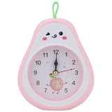 Mechanical Alarm Clock Colorful Cartoon Design, Gentle Alarm, Fruit Appearance for Living Room 4.5" L x 2.2" W x 5.3" H Pink