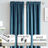 Silver Curtain Rod for Windows 48 to 84 Inches(4-7ft), 1" Diameter Heavy-Duty Adjustable Decorative Curtain Rod with Striped Twisted Finials - for Living Room Bedroom (Modern Home Decor)