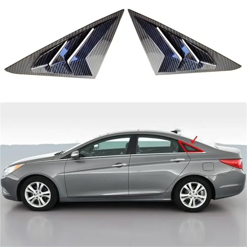 Car Window Side Louver Cover Trim Compatible with Hyundai Sonata Sedan 2011 2012 2013 2014 Exterior Door Panel