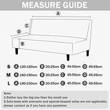 Hixingo Stretch Armless Futon Cover, Futon Mattress Cover Soft Futon Covers with Elastic Bottom, Tie Dye Futon Slipcovers Washable Futon Couch Cover (Medium (63-75"),Geometry)