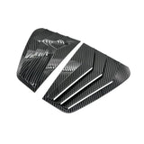 Compatible with VW Golf MK7 MK7.5 2013 2014 2015 2016 2017 2018 2019 Car Exterior Rear Window Louver Cover(Gloss Black)