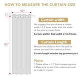 H.VERSAILTEX Linen Blackout Curtain 84 Inches Long for Bedroom/Living Room Thermal Insulated Grommet Linen Look Curtain Drapes Primitive Textured Burlap Effect Window Drapes 1 Panel - Heather Ivory