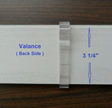 Valance Clips 6pcs 3-1/4'' Window Blinds Hidden Clip Clear Plastic for Horizontal Blinds Valance Retainer Holder