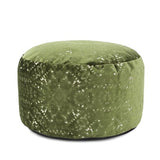 Howard Elliott Collection Round Foot Pouf Pisani Emerald