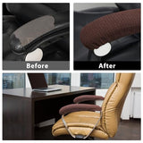Vin Beauty Office Chair Armrest Covers, 2Pcs Office Removable Arm Rest Covering, Elastic Chair Armrest Covers, Office Seat Hand Rest Protector, Arm Covers Protectors for Office Chair(Coffee)