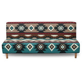 Aztec Ethnic Geometric Futon Covers Slipcover Stretchable Futon Chair Slipcovers Non Slip Furniture Decor Dustproof Sofa Covers Daily Decor