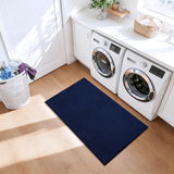 ISEAU 2x4 Runner Rug for Hallway, Soft Memory Foam Carpet with Upgraded Non-Slip Silicone-Grip Bottom, Machine Washable Shaggy Indoor Rug for Kitchen Bedside Dining Room, Navy Blue