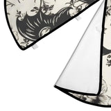 Bat Floral Christmas Tree Skirt, Merry Xmas Holiday Party Decor Rustic Farmhouse Halloween Ornaments Large Pen Tree Mat for 4-6 ft Christma Decoration 3' (Bat Floral, 36")