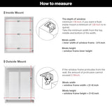 LazBlinds Cordless White 1" Room Darkening Vinyl Mini Blinds, 34" W x 36" H Horizontal Window Blinds for Home, Cordless Shades for Indoor Windows