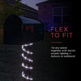 UltraPro LED Rope Lights, 16ft Classic Clear Rope, Cool White Light 5000K, Indoor/Outdoor, Flexible, Linkable, Durable, Rope Lights Outdoor, 54842
