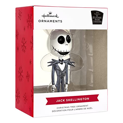 Hallmark Disney Tim Burton's The Nightmare Before Christmas Jack Skellington Christmas Ornament,Resin, 1.38 x 3.58 x 1.25 inches,