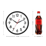AKCISOT 12 Inch Wall Clock Silent Non-Ticking Modern Wall Clocks Battery Operated - Analog Classic Clock for Office, Home, Bathroom, Kitchen, Bedroom, School, Living Room(Black)
