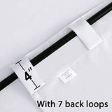 Turquoize White Curtains 96 Inch Long Room Darkening Curtains for Living Room Thermal Insulated Back Tab Rod Pocket Window Treatment Panels Drapes for Bedroom, 52" W x 96" L, Pure White
