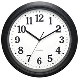 Caysie 12 Inch Sealed Indoor Outdoor Waterproof Wall Clock, Durable Silent Non-Ticking Battery Operated Quality Quartz Round Clock, Wall Decorative for Patio, Pool, Bathroom (Black)