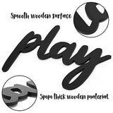 Xylolfsty Playroom Wall Decor, Where The Wild Ones Play Sign - Wooden Wall Art for Boys & Girls Toy Room, Toddler Nursery, Bedroom - 8 pcs
