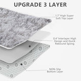 Shag Area Rugs for Bedroom Living Room,8X10 Ultra Soft Fluffy Area Rugs for Dorm, Indoor Carpet Nursery Rugs for Kids Girls Room Home Decor,Tie-Dye Grey