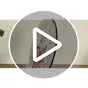VIKMARI 14 Inch Wooden Wall Clock Art Hanging Clocks Silent Non-Ticking Wall Clock Battery Operated Round Home Flowers Style Arabic Numeral Decorative Wall Clocks